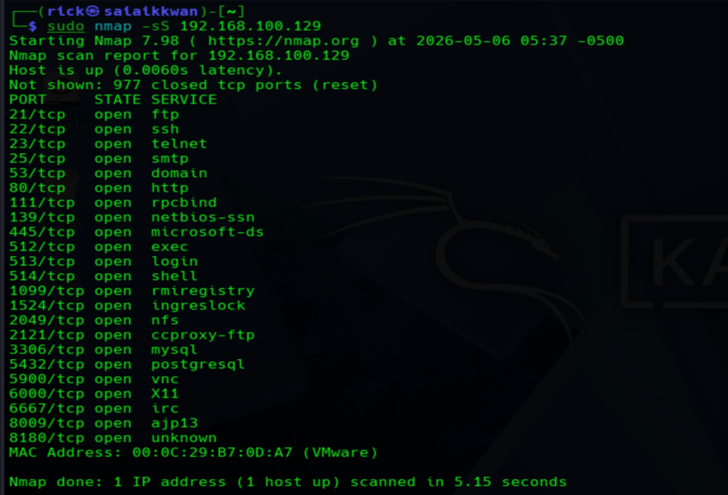 Kali Linux Pentesting Lab
